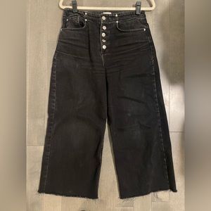 River Island high rise black ankle jeans